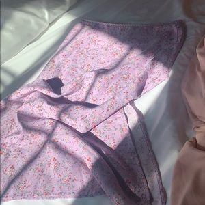 Mid length flower skirt